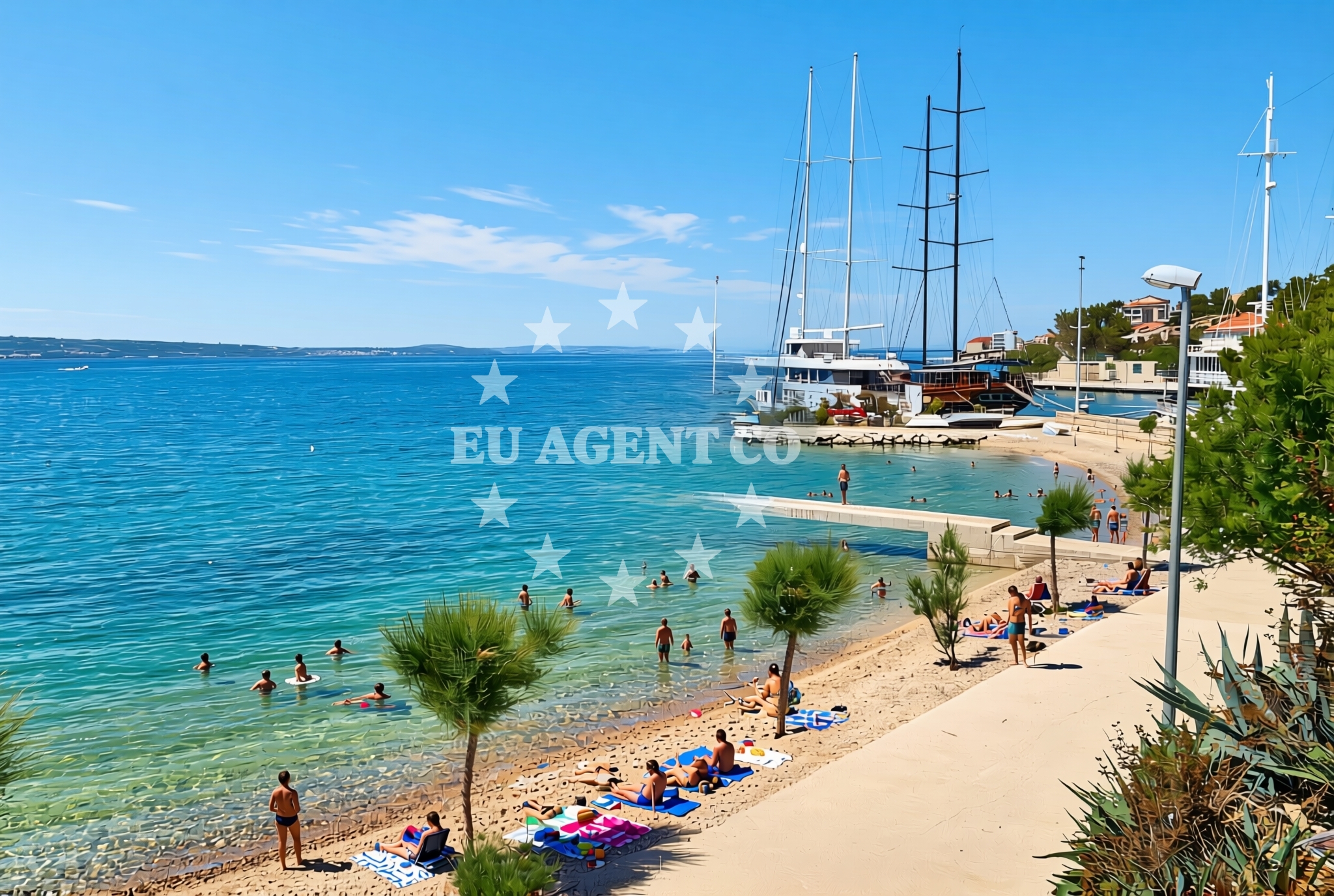 Additional view of Dugi Rat II beach in Ulica Žilića potok, Dugi Rat