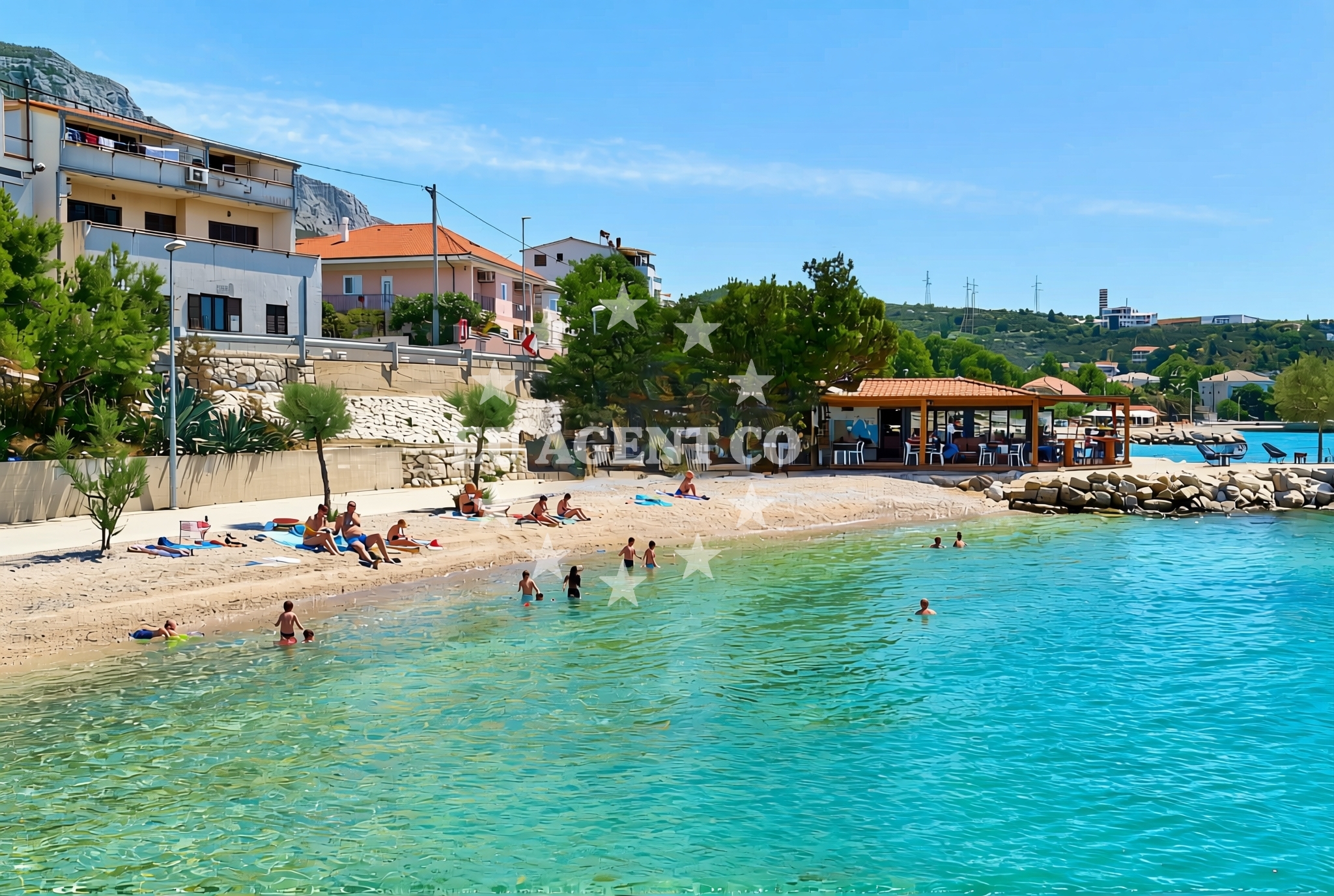 Additional view of Dugi Rat II beach in Ulica Žilića potok, Dugi Rat