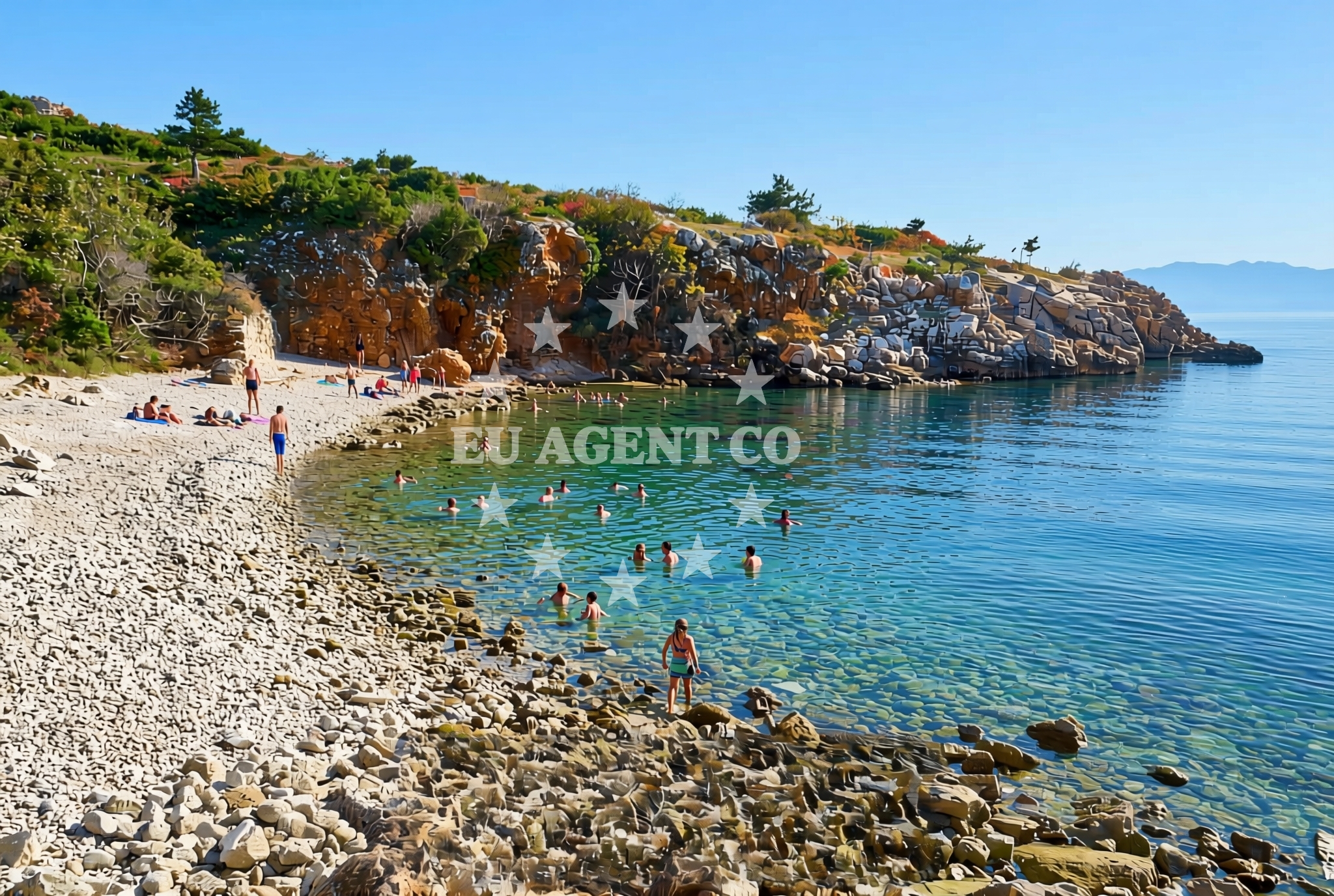 Additional view of Dugno beach in 19. dalmatinske divizije 27, Povile kuća, Novi Vinodolski