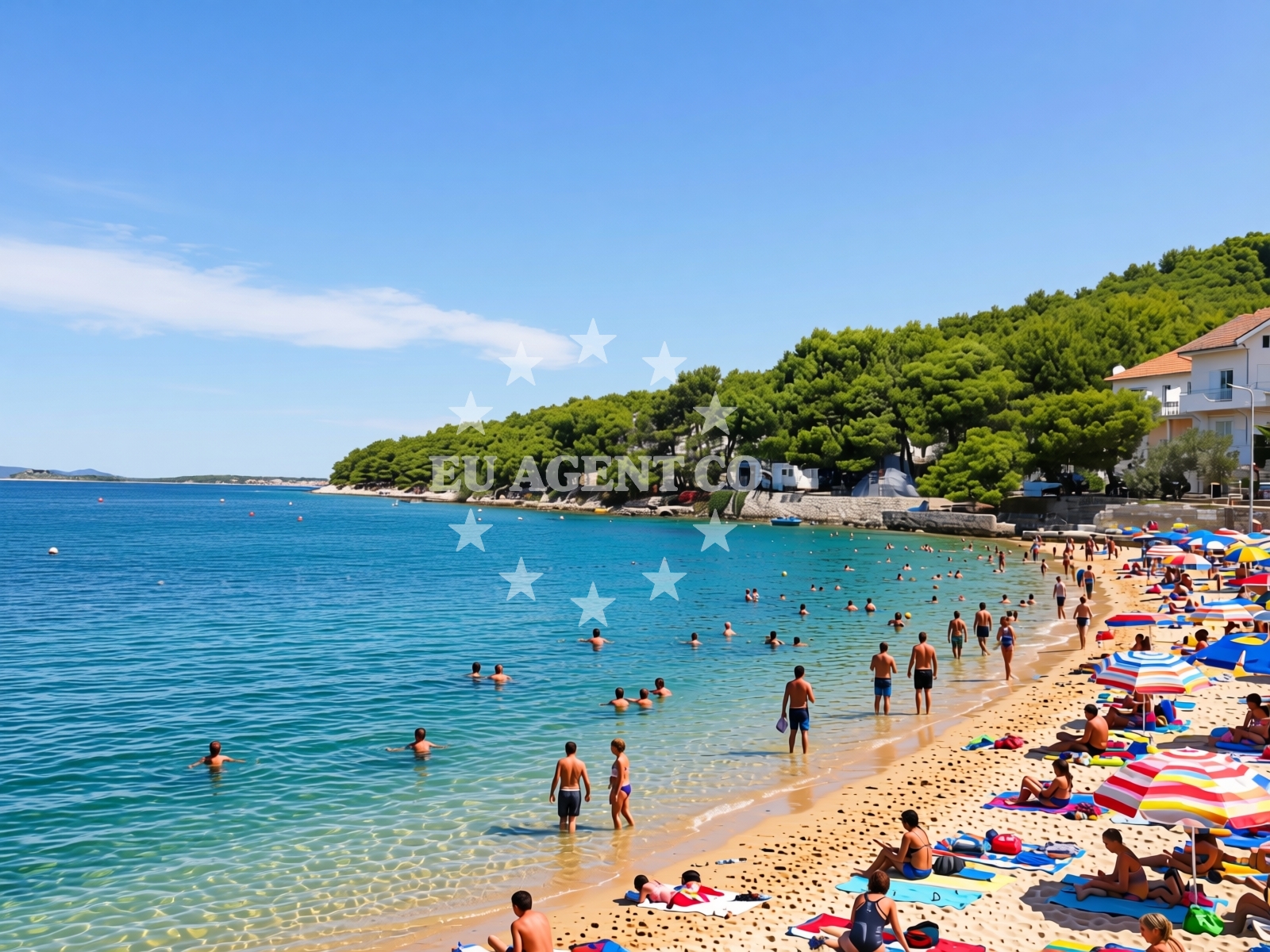 Sea and coastal view of Dugovaca Bay in 9a Put Malenice, Drage