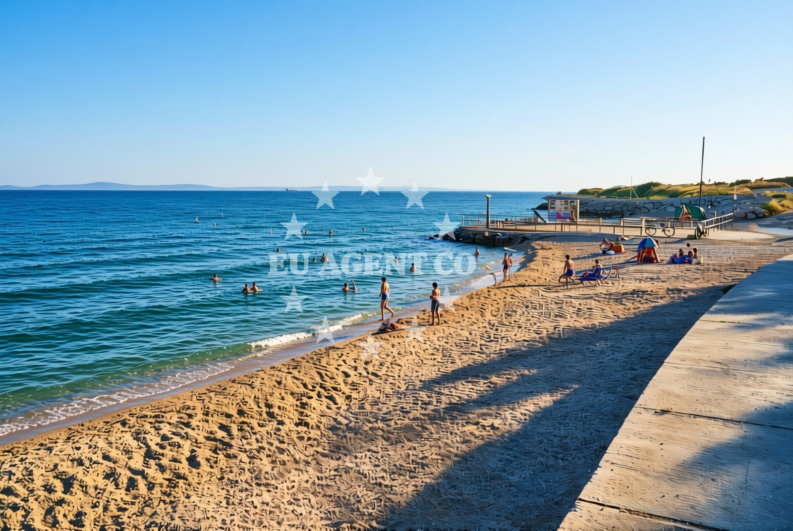 Overview of Duilovo zapad, Split Beach in Duilovo zapad