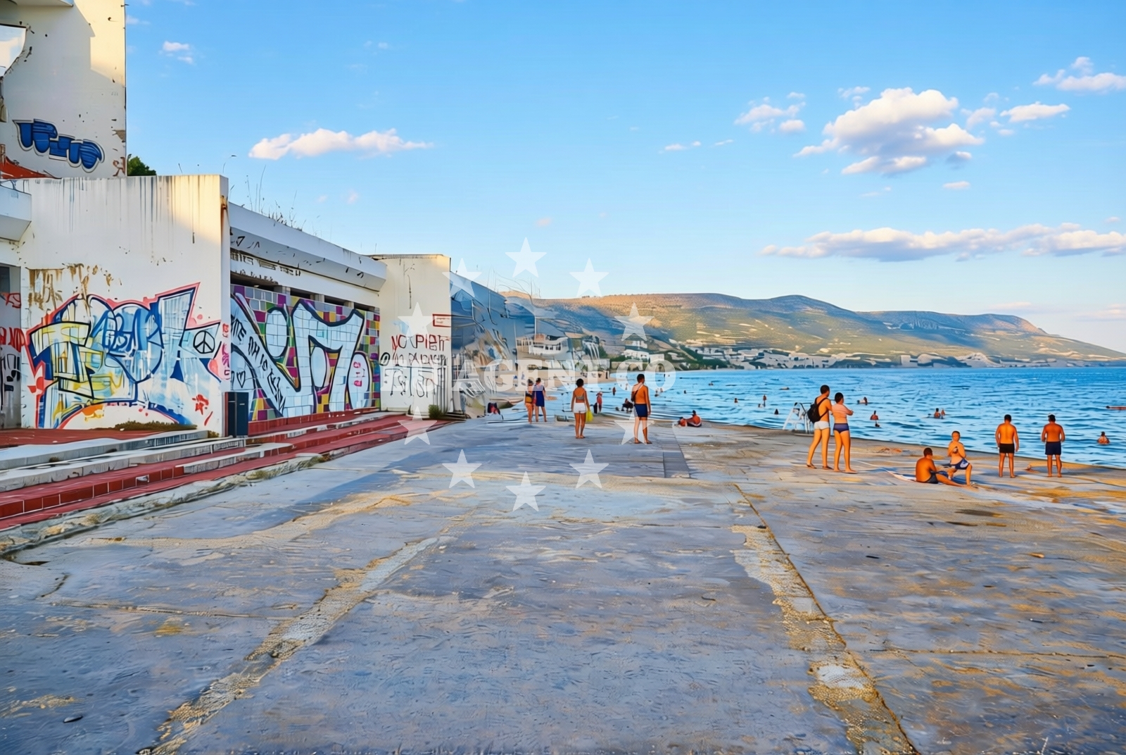 Beach facilities and surroundings at Duilovo zapad, Split Beach in Duilovo zapad