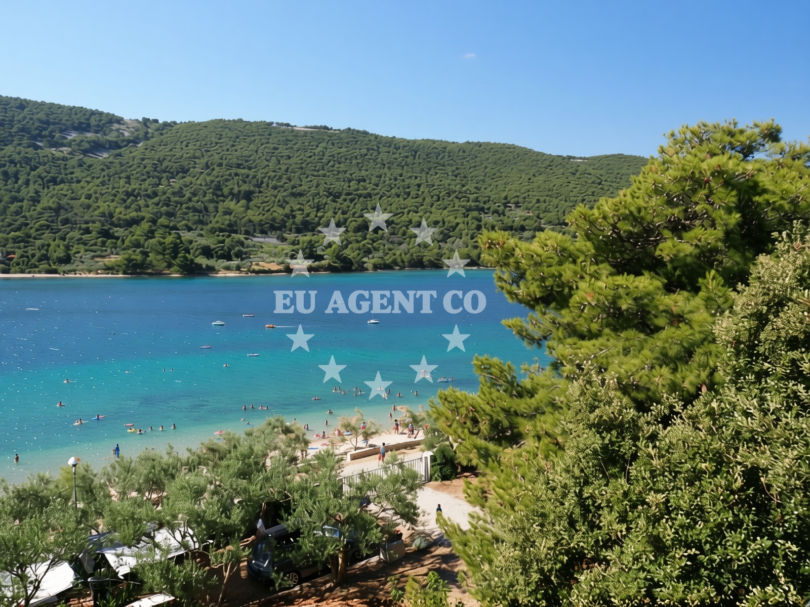 Sea and coastal view of Dumici beach in Grebaštica donja 100 1 floor, Grebaštica