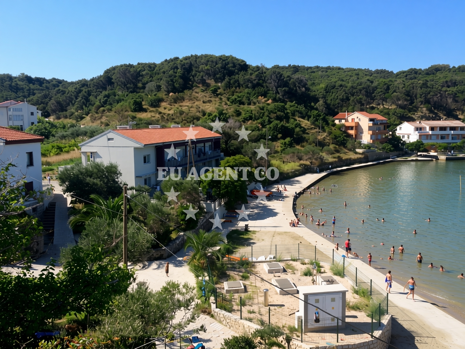 Overview of Dumici beach in 375 Supetarska Draga, Supetarska Draga