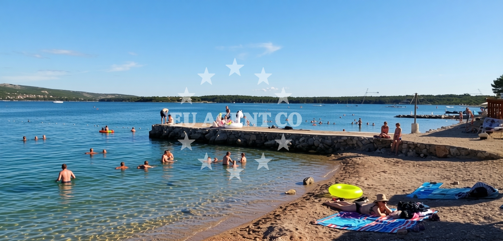Additional view of Dunat beach in Placa 16 Kornić, Placa 16, Kornić