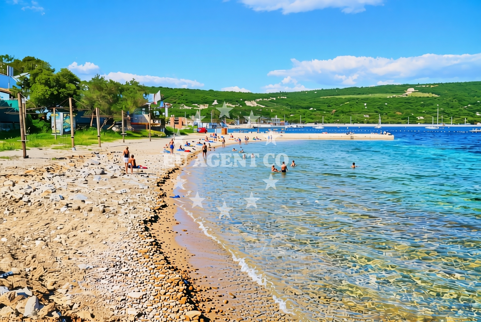 Additional view of Dunat beach in Placa 16 Kornić, Placa 16, Kornić