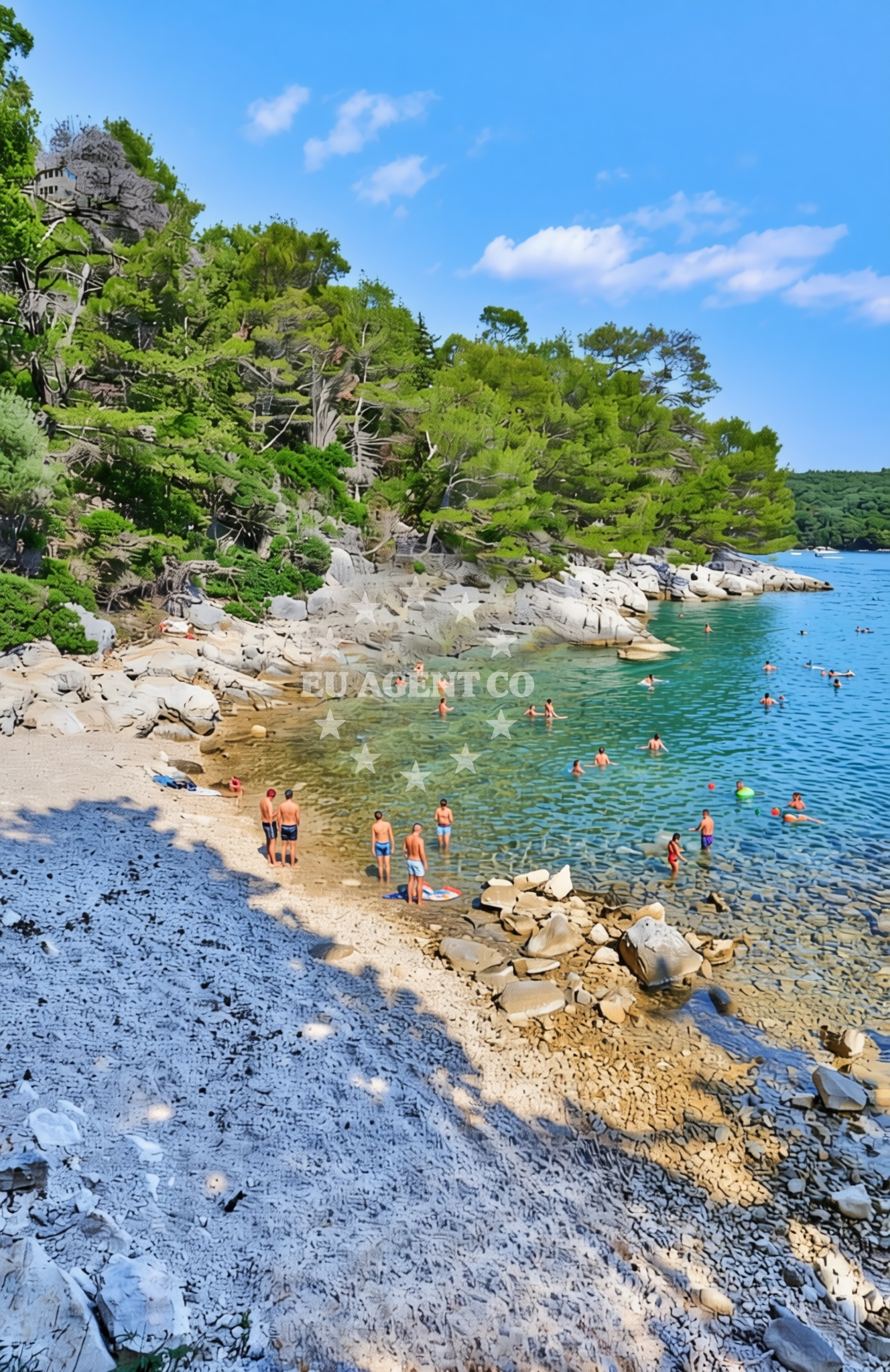 Additional view of Dundo beach in Kampor 99, Rab