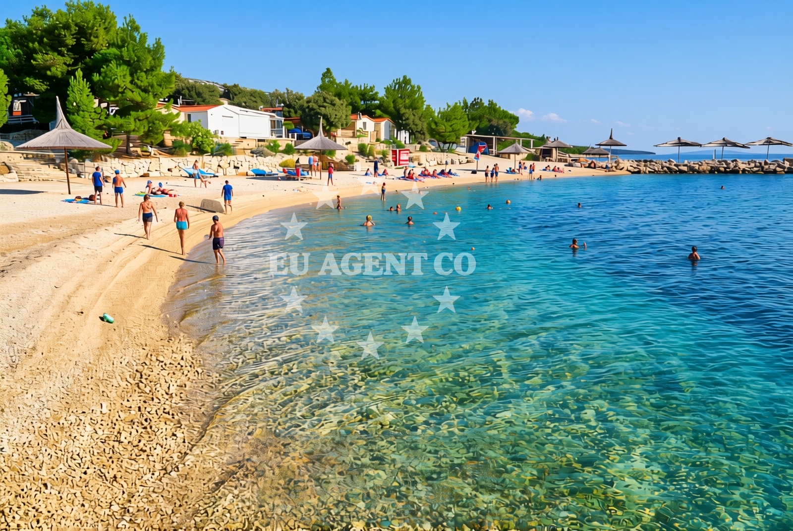 Additional view of Dva mornara, Šimuni (Pag) Beach in Dva mornara