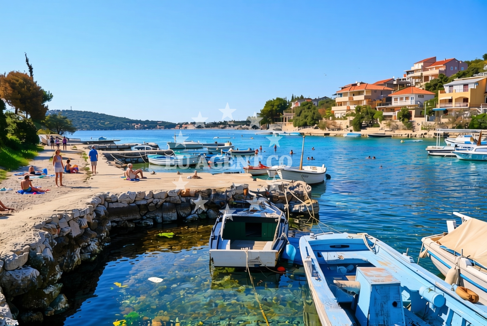 Additional view of Dvornica beach in Uvala Luka 47, Rogoznica