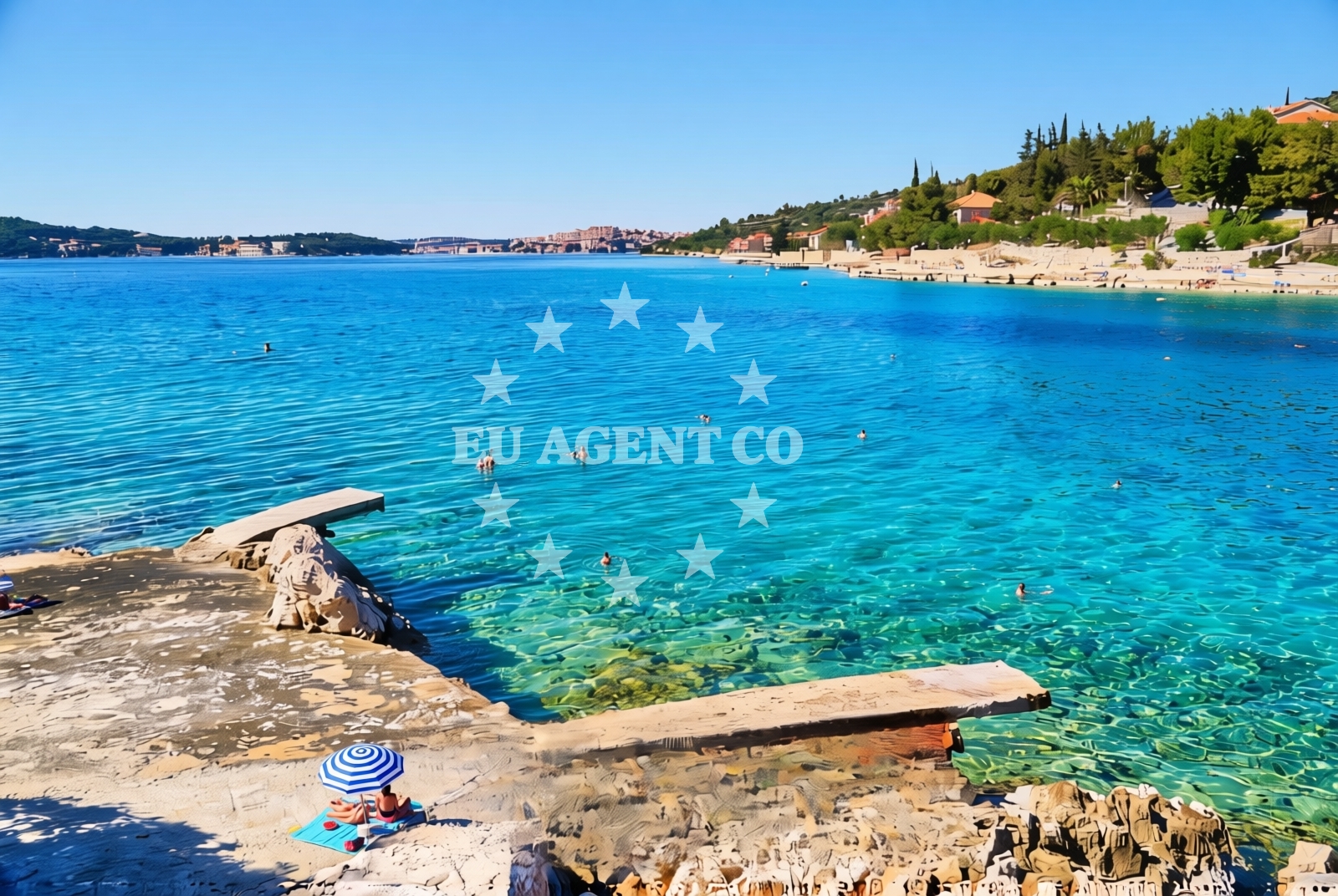 Additional view of Dvornica beach in Uvala Luka 47, Rogoznica