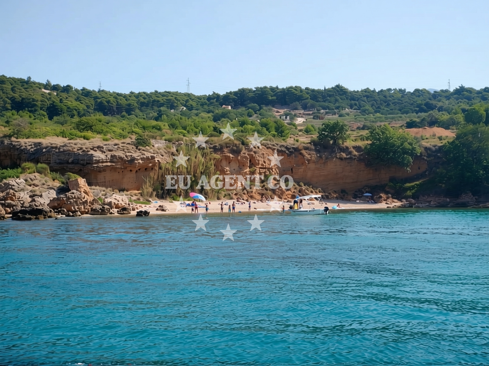 Additional view of Edvina beach in 574 Barbat, Rab