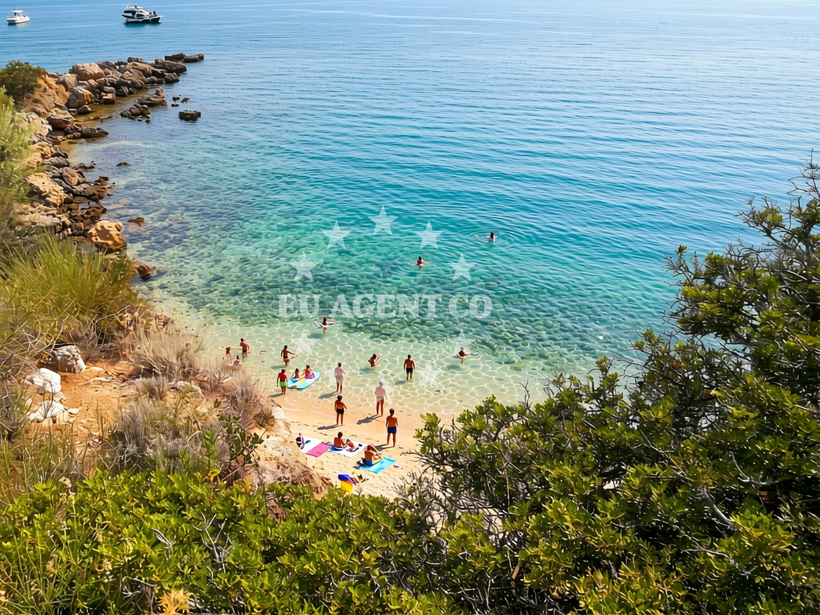 Additional view of Edvina beach in 574 Barbat, Rab