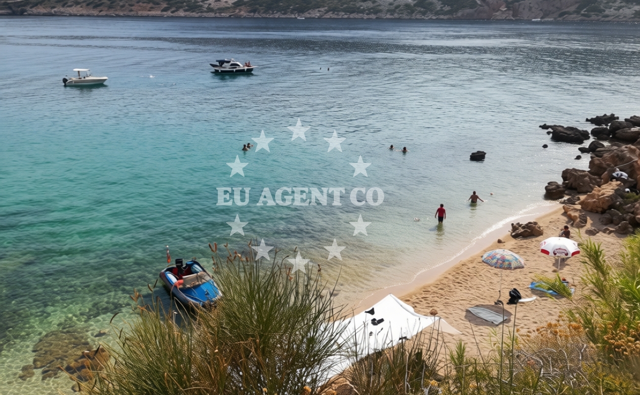Additional view of Edvina beach in 574 Barbat, Rab