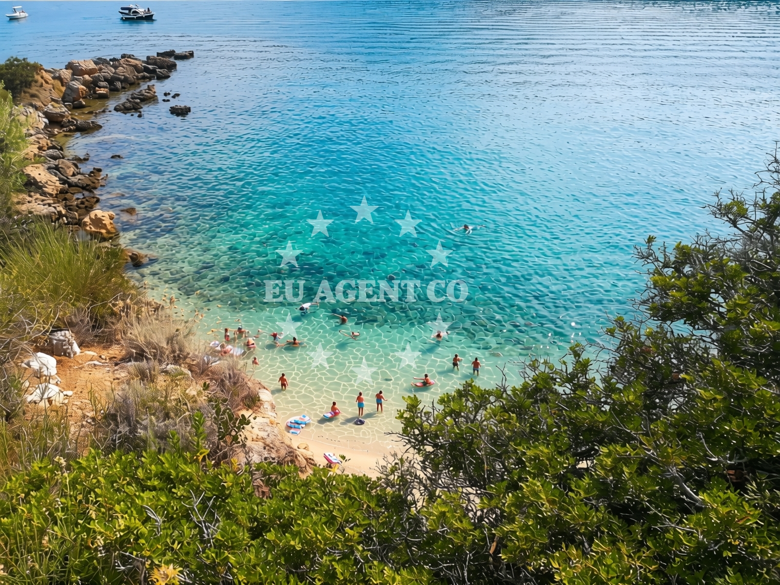 Additional view of Edvina beach in 574 Barbat, Rab