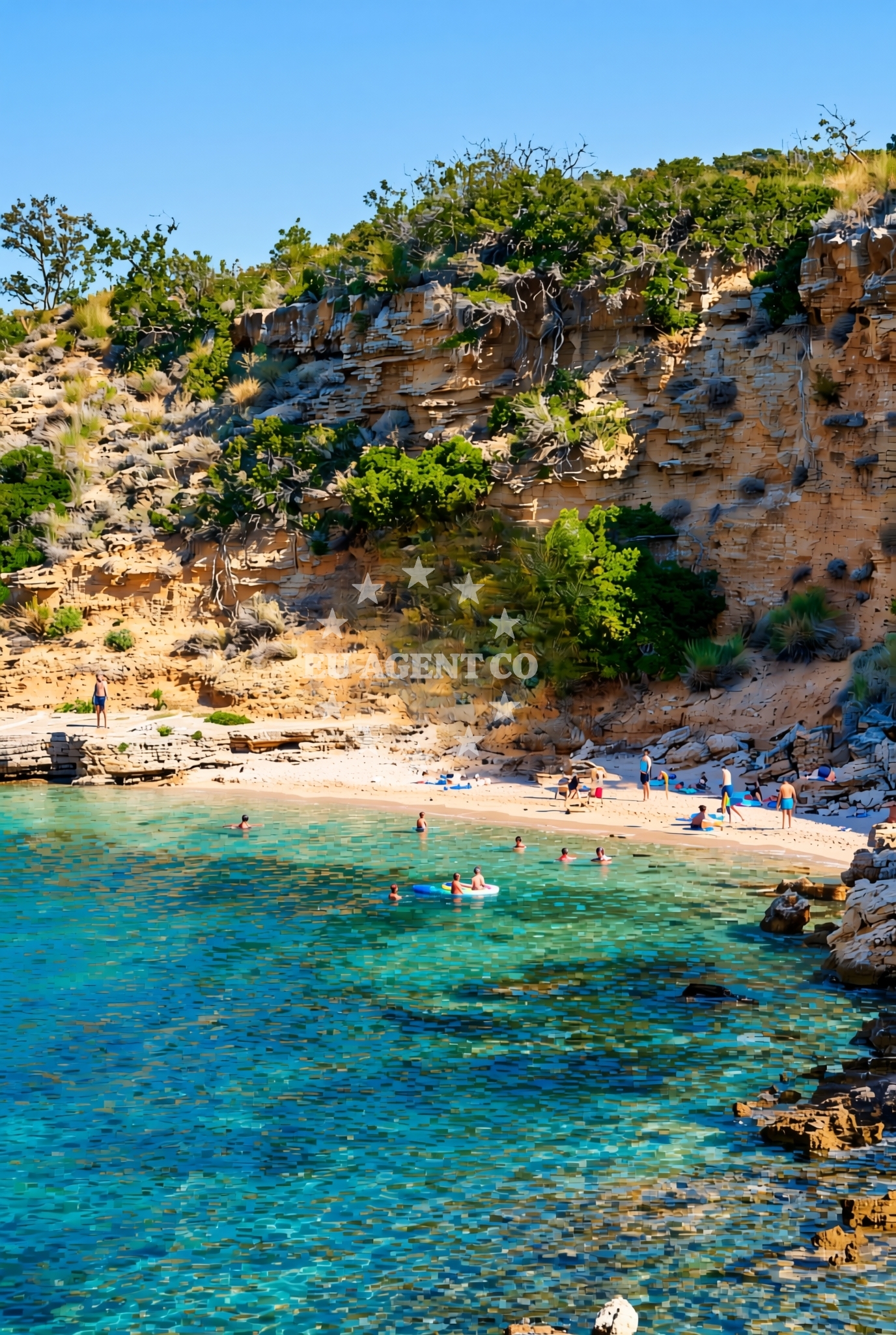 Additional view of Edvina beach in 574 Barbat, Rab