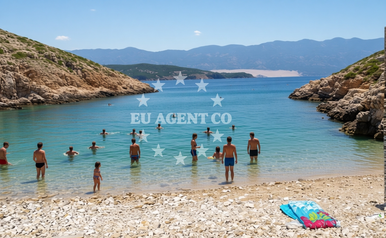 Additional view of Eldugott beach in Šibenska 23, Pag