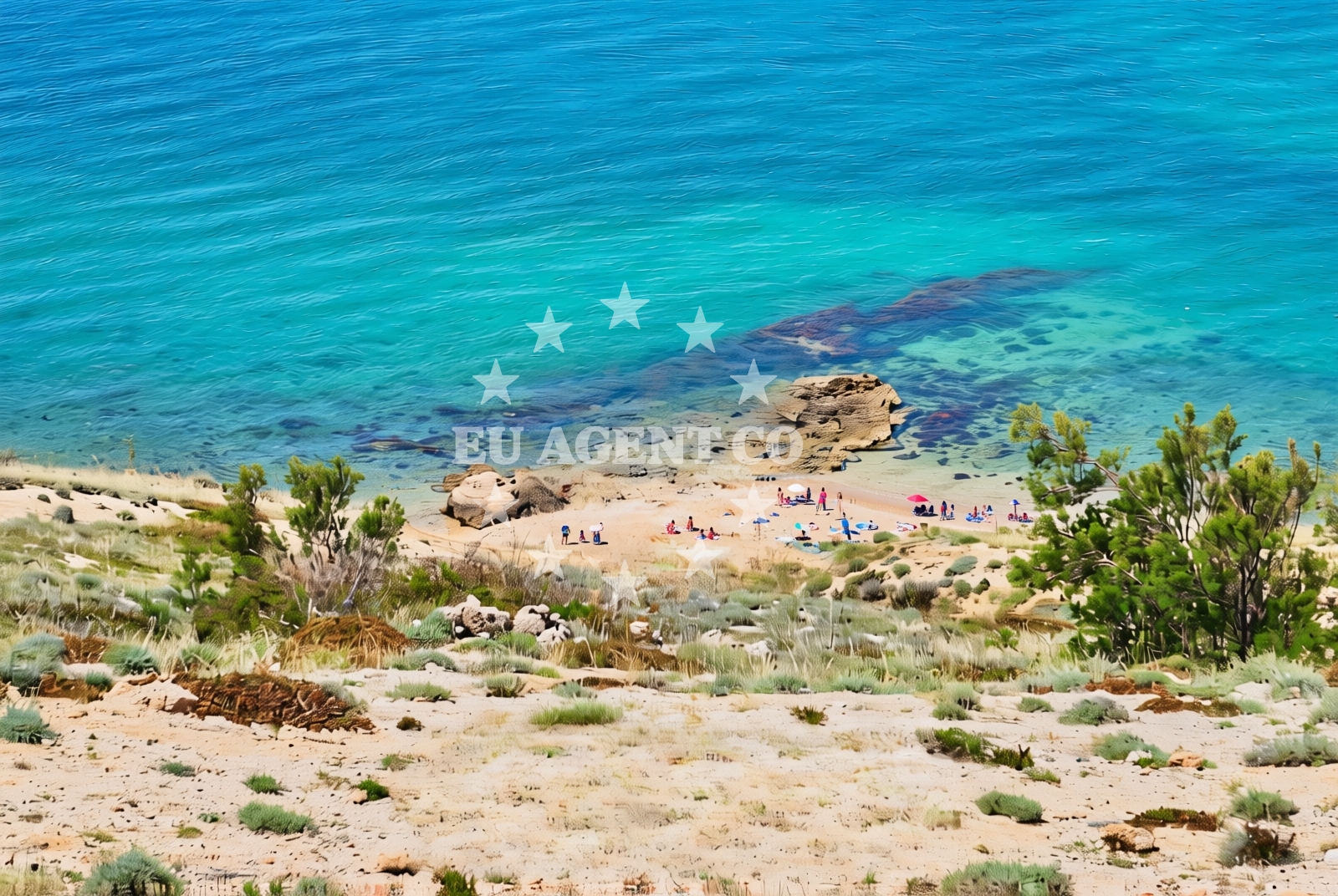 Additional view of Eldugott beach in Šibenska 23, Pag