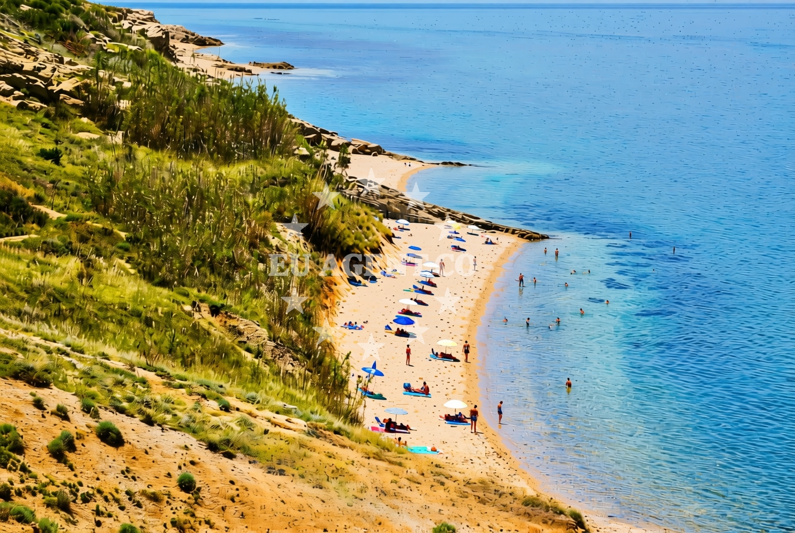 Additional view of Eldugott beach in Šibenska 23, Pag
