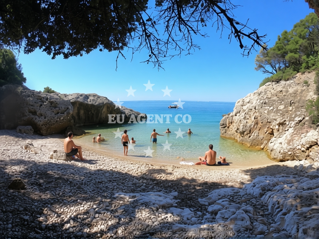Additional view of Elfik beach in , Vidović