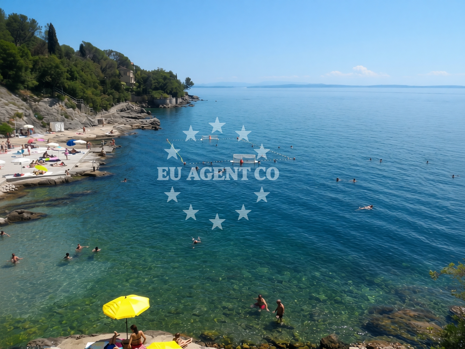 Beach facilities and surroundings at Empeduja beach in Tencicevo ulica 6, Rijeka