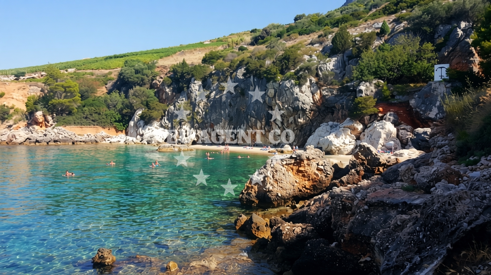 Beach facilities and surroundings at Eva beach in Ivan Dolac 111, Ivan Dolac