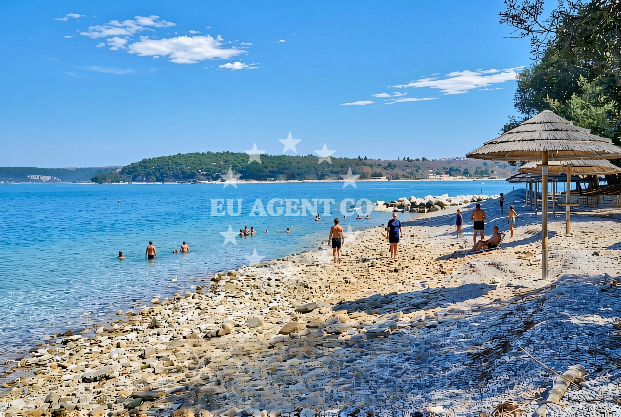 Overview of Exclusive, Vabriga Beach in Exclusive