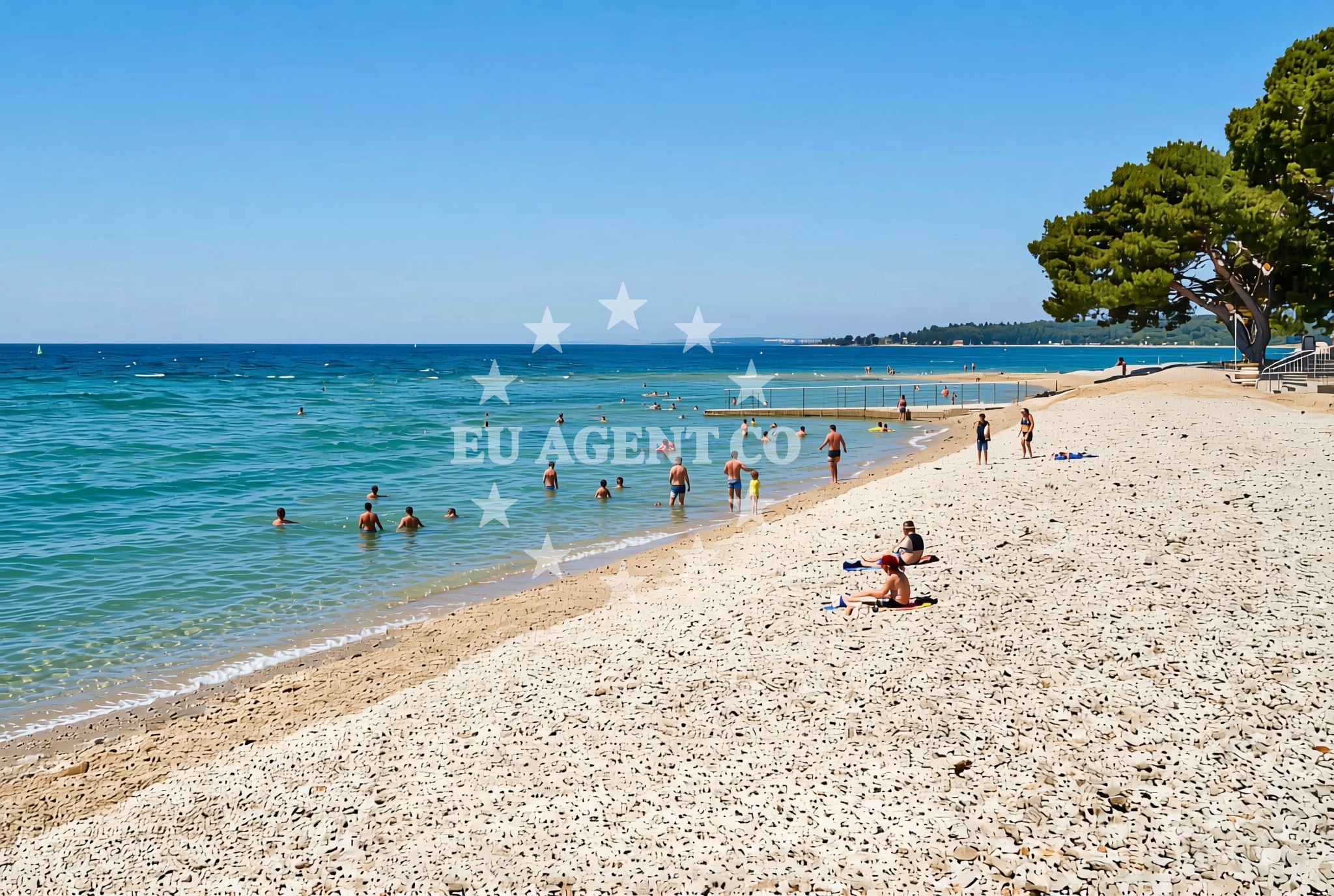 Overview of Fažana: beaches and coves (4) in Fažana