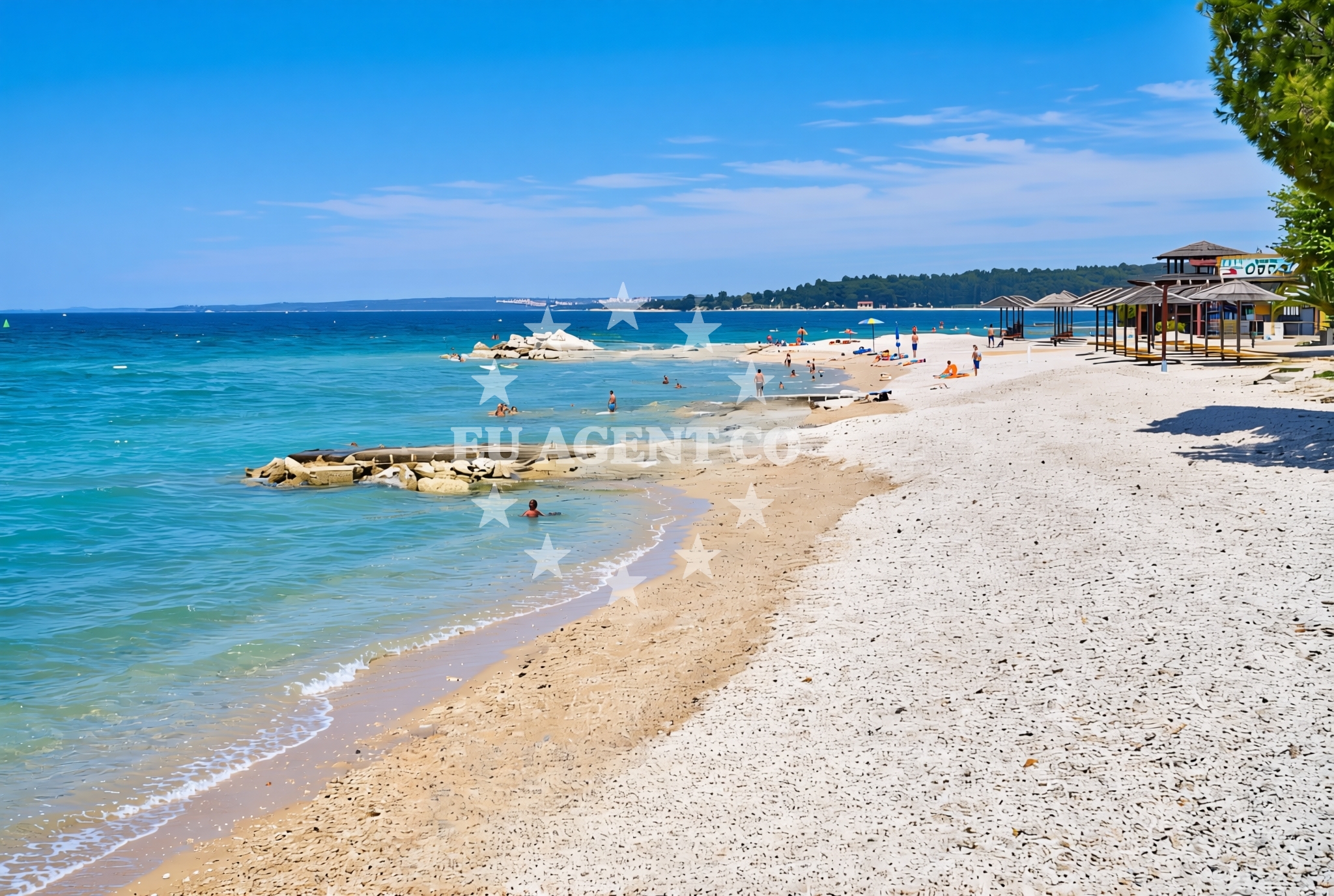 Sea and coastal view of Fažana: beaches and coves (4) in Fažana