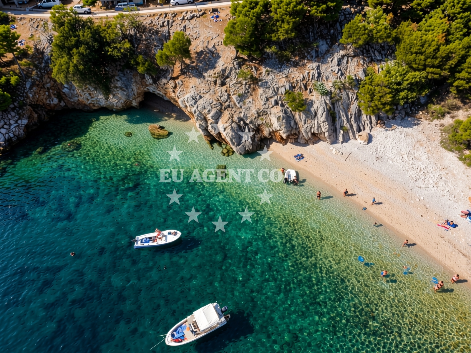 Shoreline and swimming area at Filozici beach in Filozici 30 , Cres - Porozina, Cres