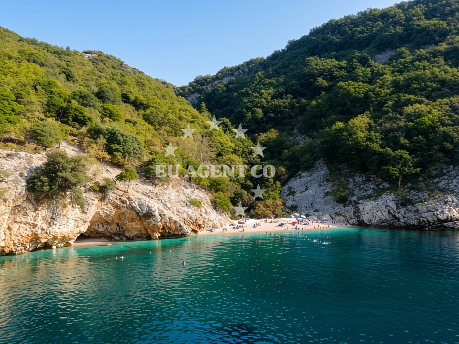 Sea and coastal view of Filozici beach in Filozici 30 , Cres - Porozina, Cres