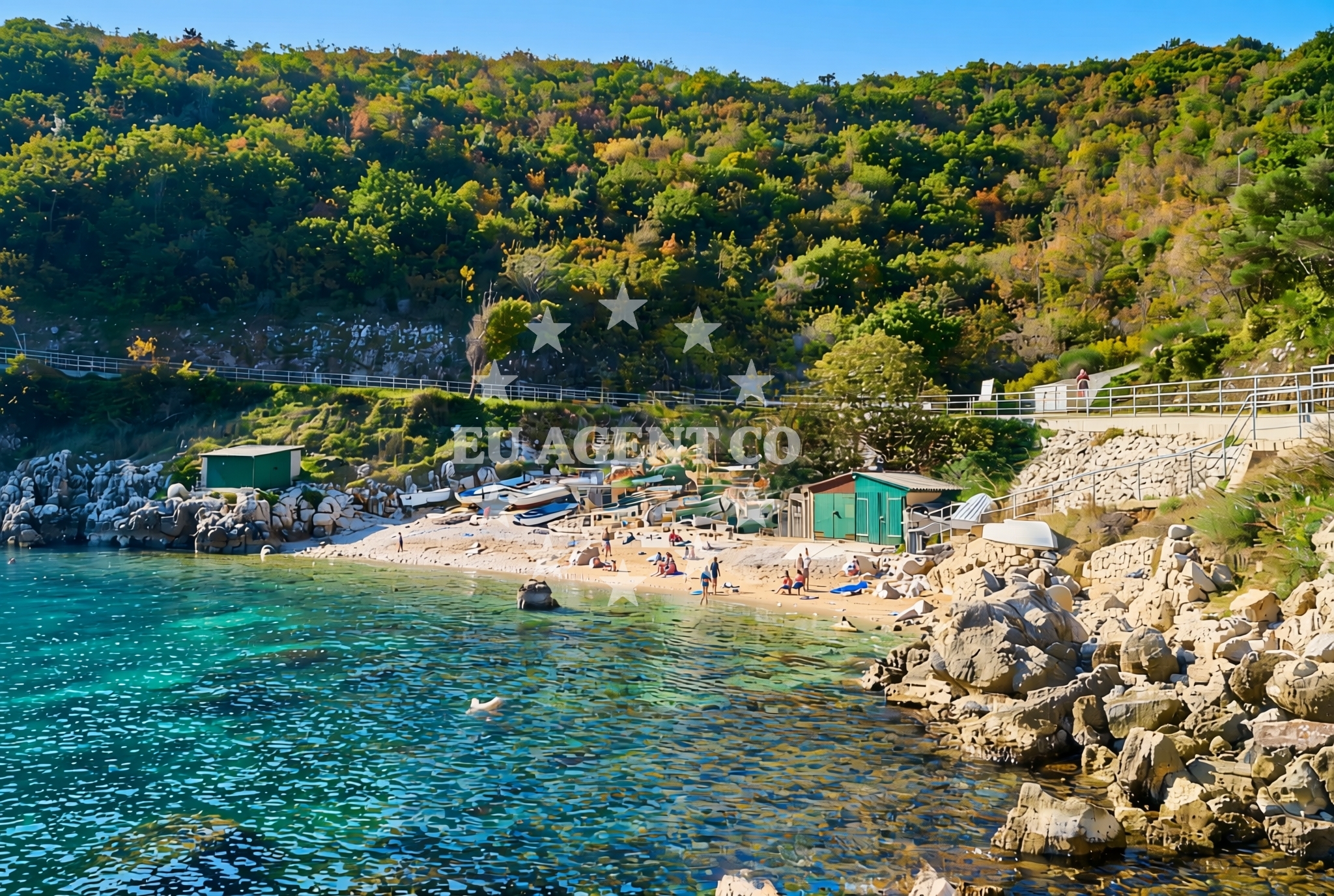 Overview of Filozići (Cres): beaches and coves in Filozići (Cres)
