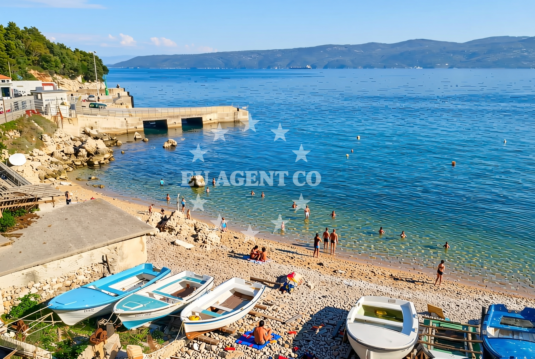 Sea and coastal view of Filozići (Cres): beaches and coves in Filozići (Cres)