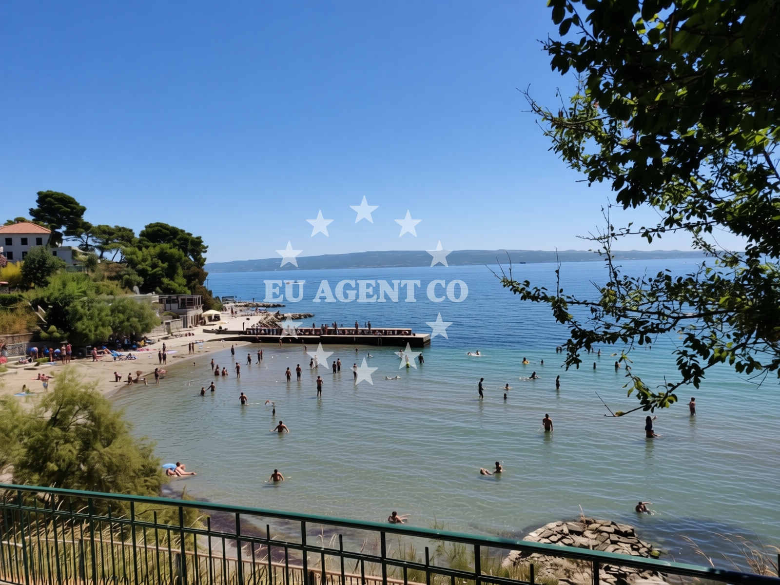 Sea and coastal view of Firule beach in Gospinica 27, Split