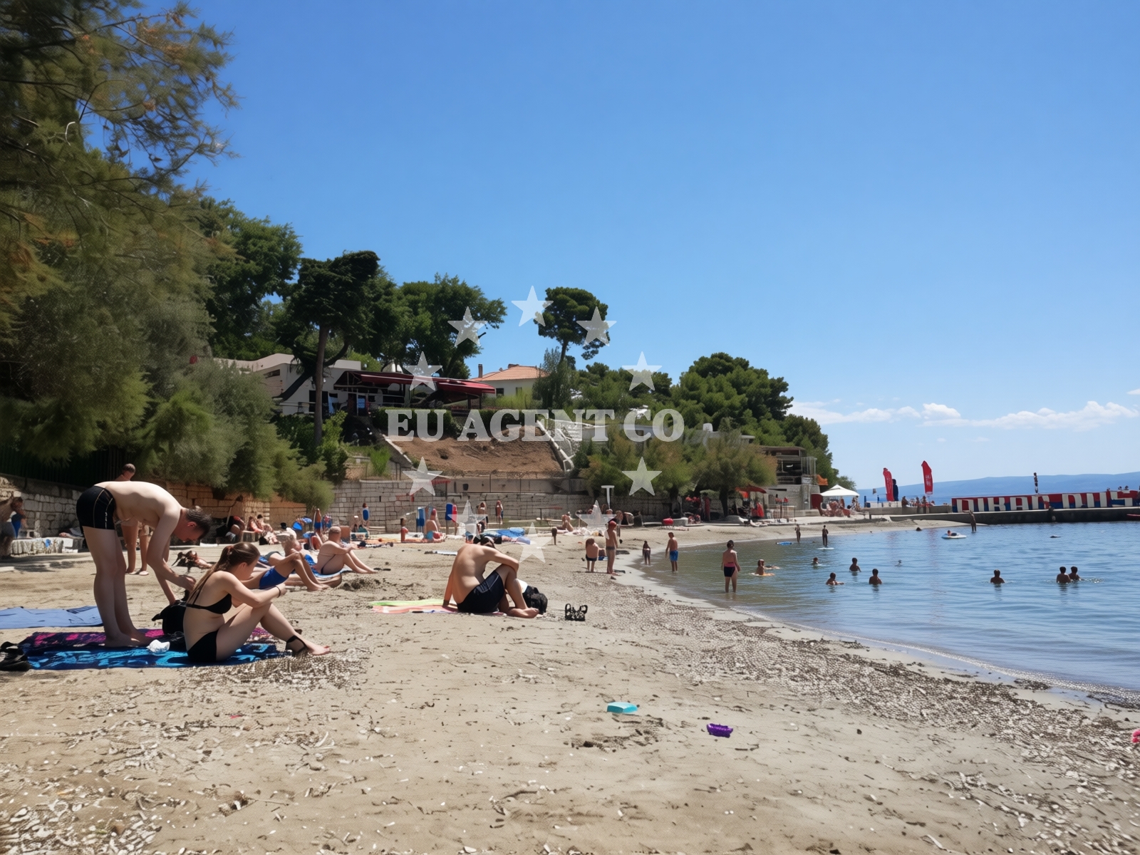 Additional view of Firule beach in Gospinica 27, Split