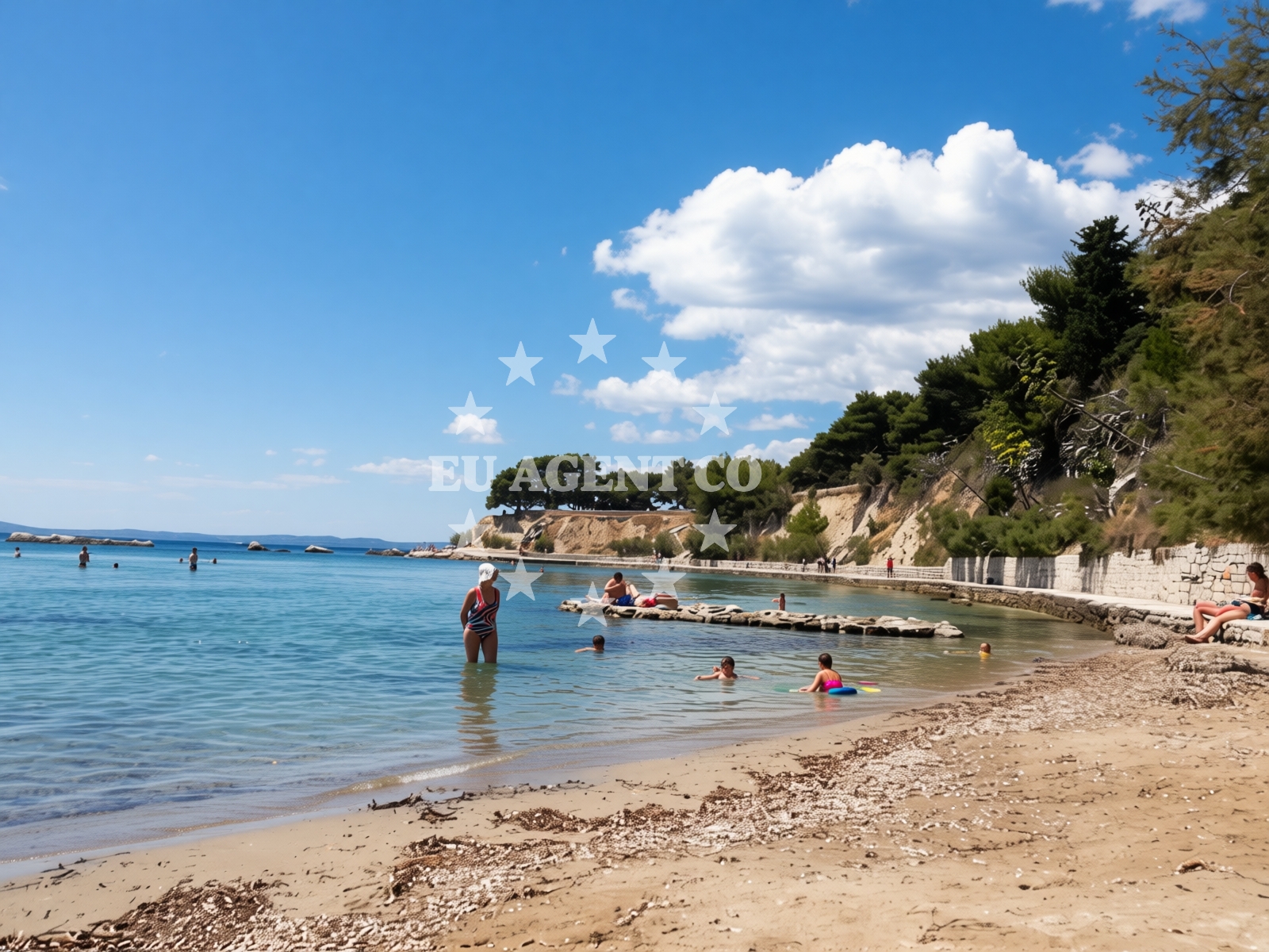 Additional view of Firule beach in Gospinica 27, Split