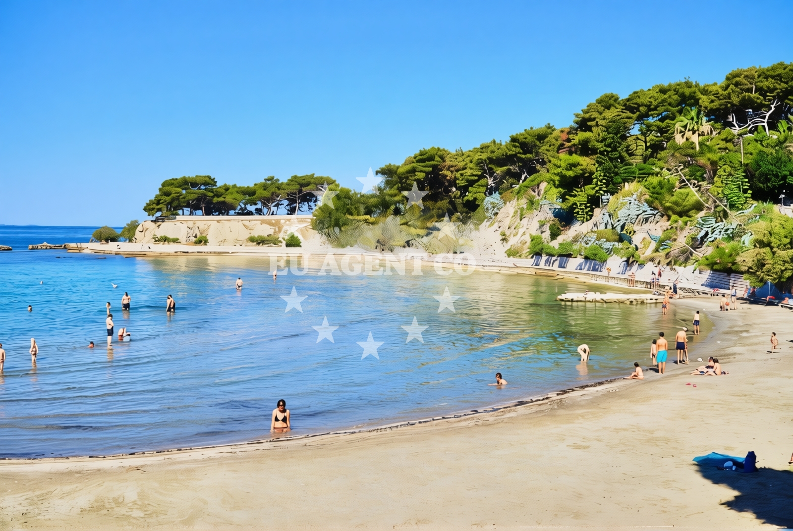 Additional view of Firule beach in Gospinica 27, Split