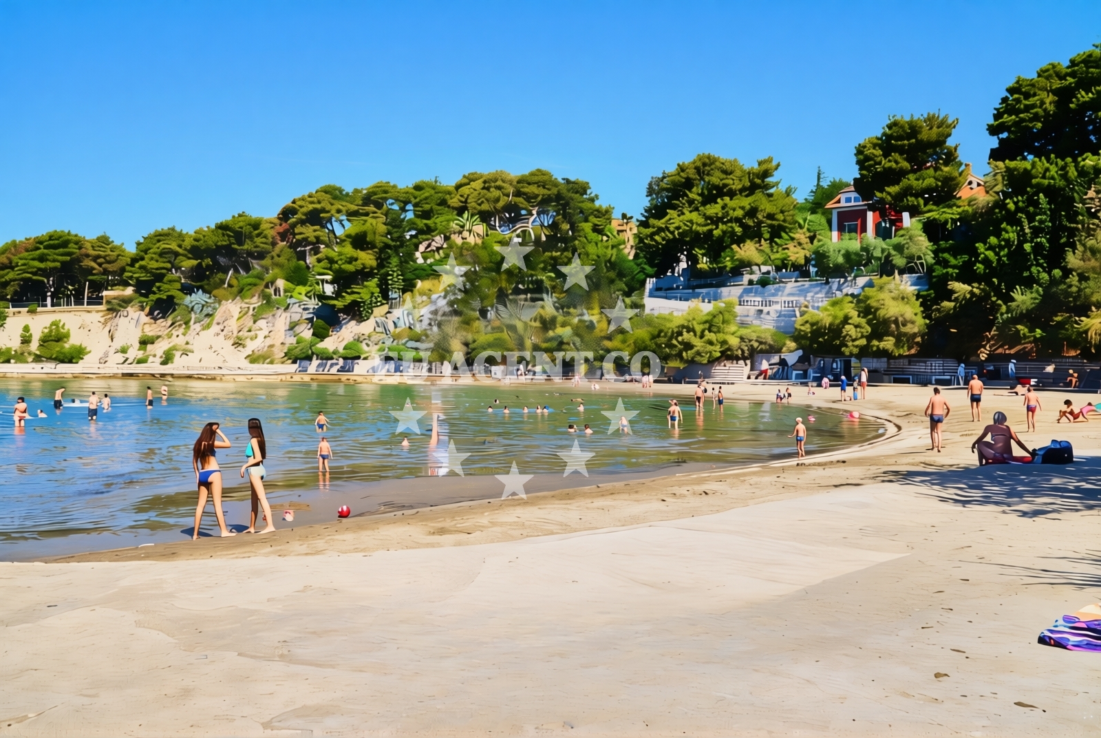 Additional view of Firule beach in Gospinica 27, Split