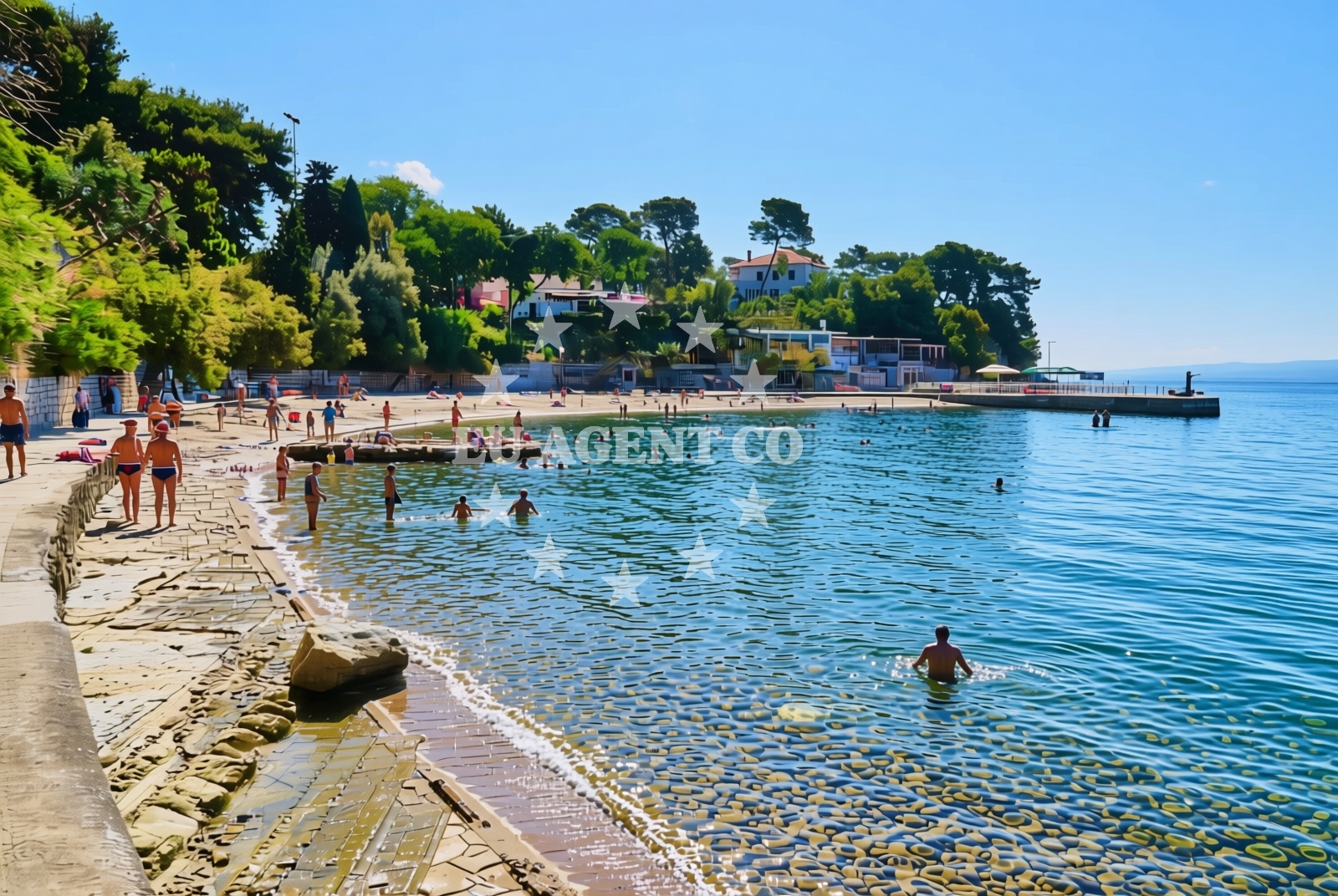 Additional view of Firule beach in Gospinica 27, Split