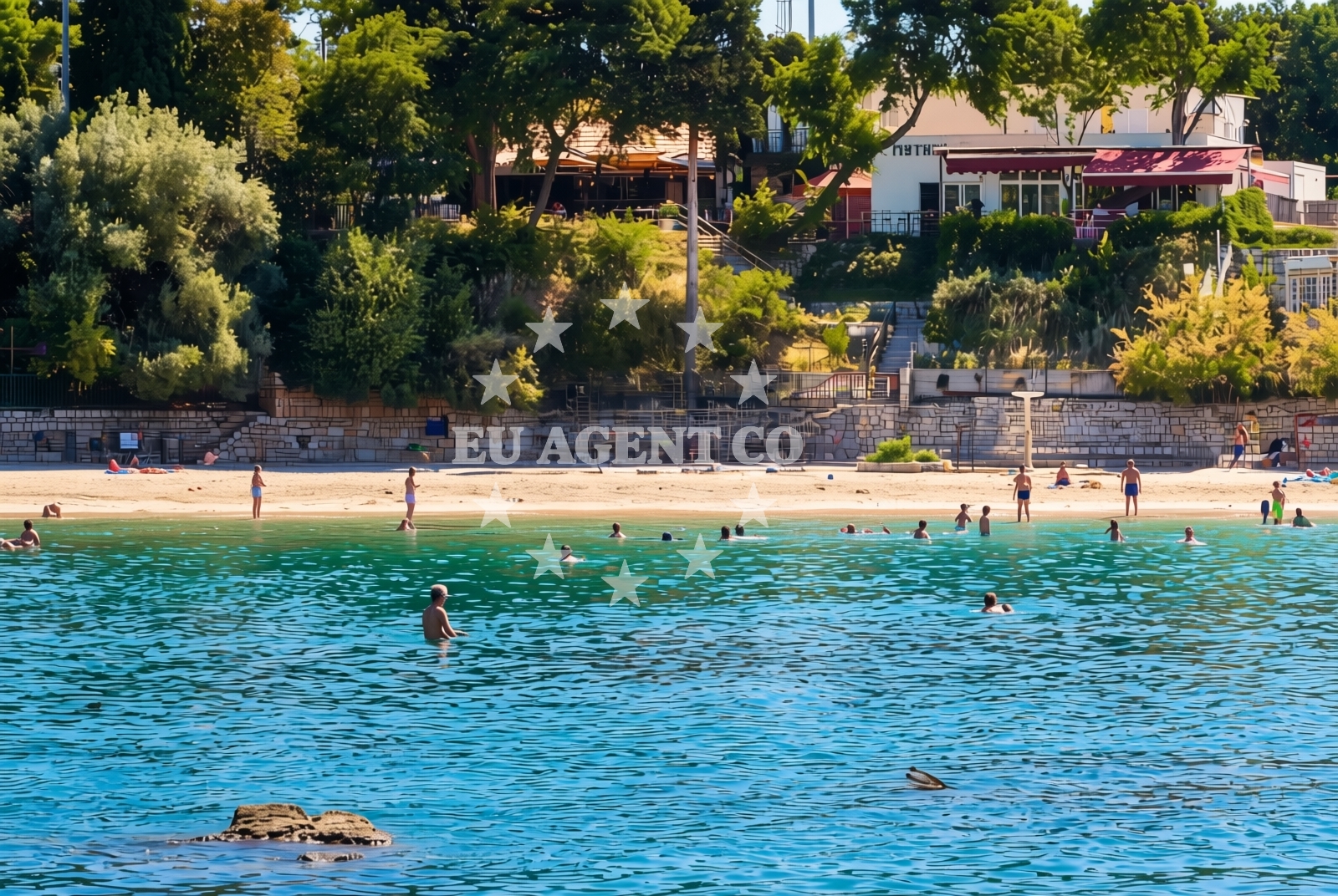 Additional view of Firule beach in Gospinica 27, Split