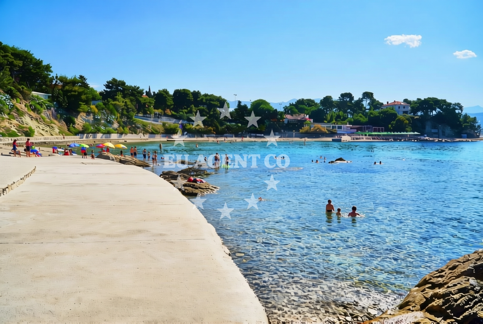 Additional view of Firule beach in Gospinica 27, Split