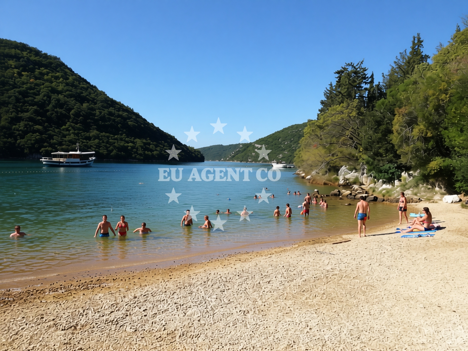 Beach facilities and surroundings at Fjord beach in Bubani 11D, Bubani