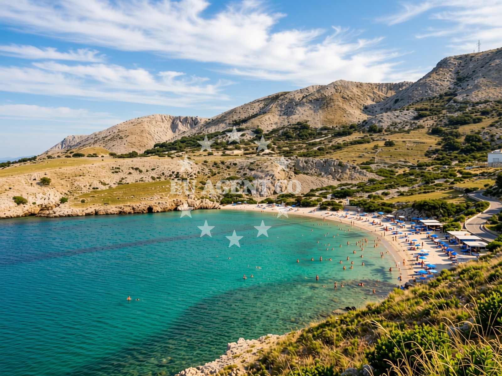 Overview of FKK Beach - Camping Skrila in Stara Baska 14, Stara Baška