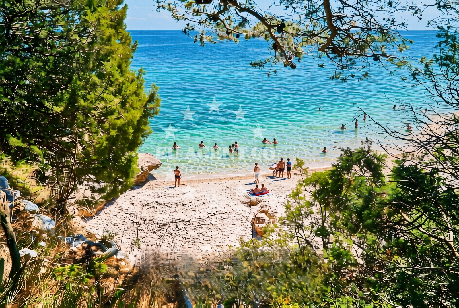 Additional view of FKK Drvenik Beach in Donja Vala, Drvenik