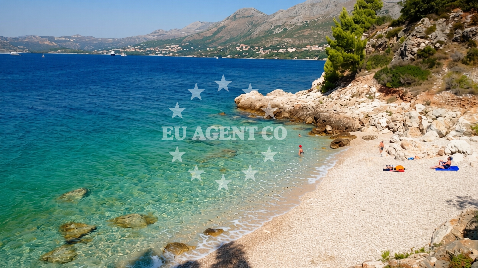 Overview of FKK Nudist Beach Cavtat in Od Žala 1, Cavtat
