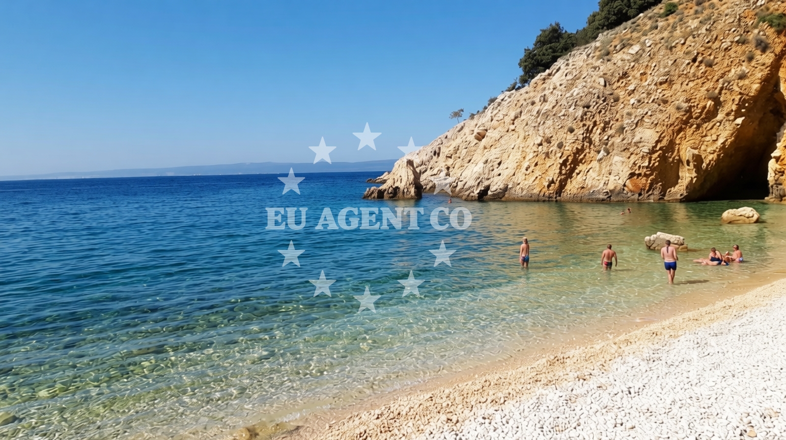 Sea and coastal view of Fox Bay in Vela Draga 21, Punat, Punat