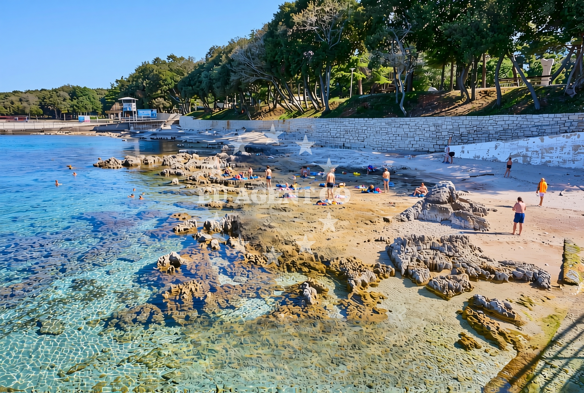 Additional view of Fresh Corner Beach in Koversada 1, Vrsar