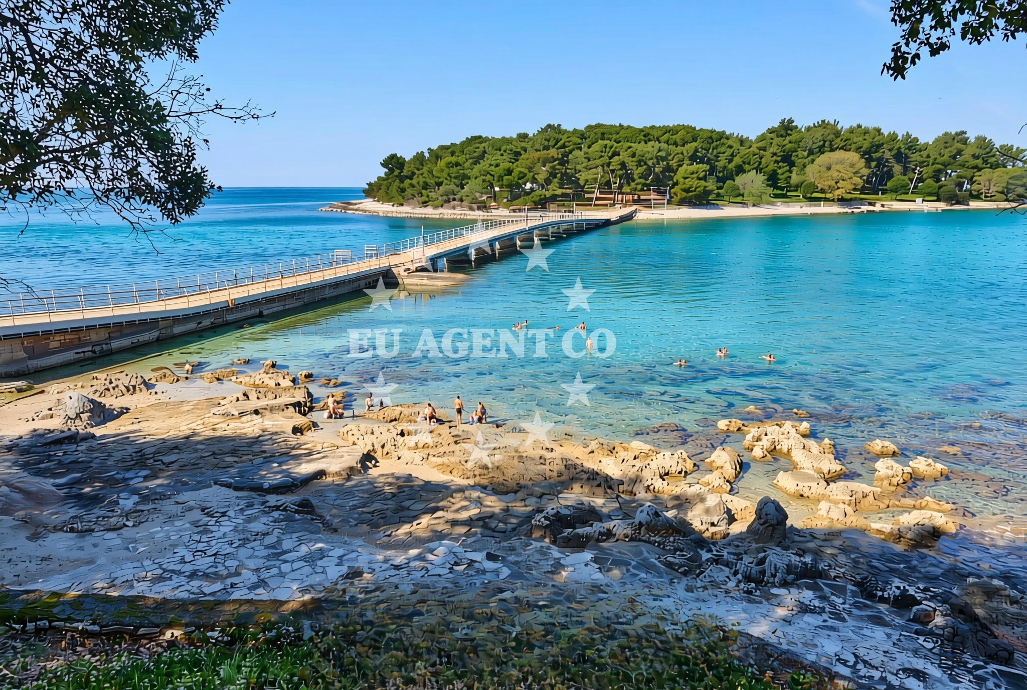Additional view of Fresh Corner Beach in Koversada 1, Vrsar