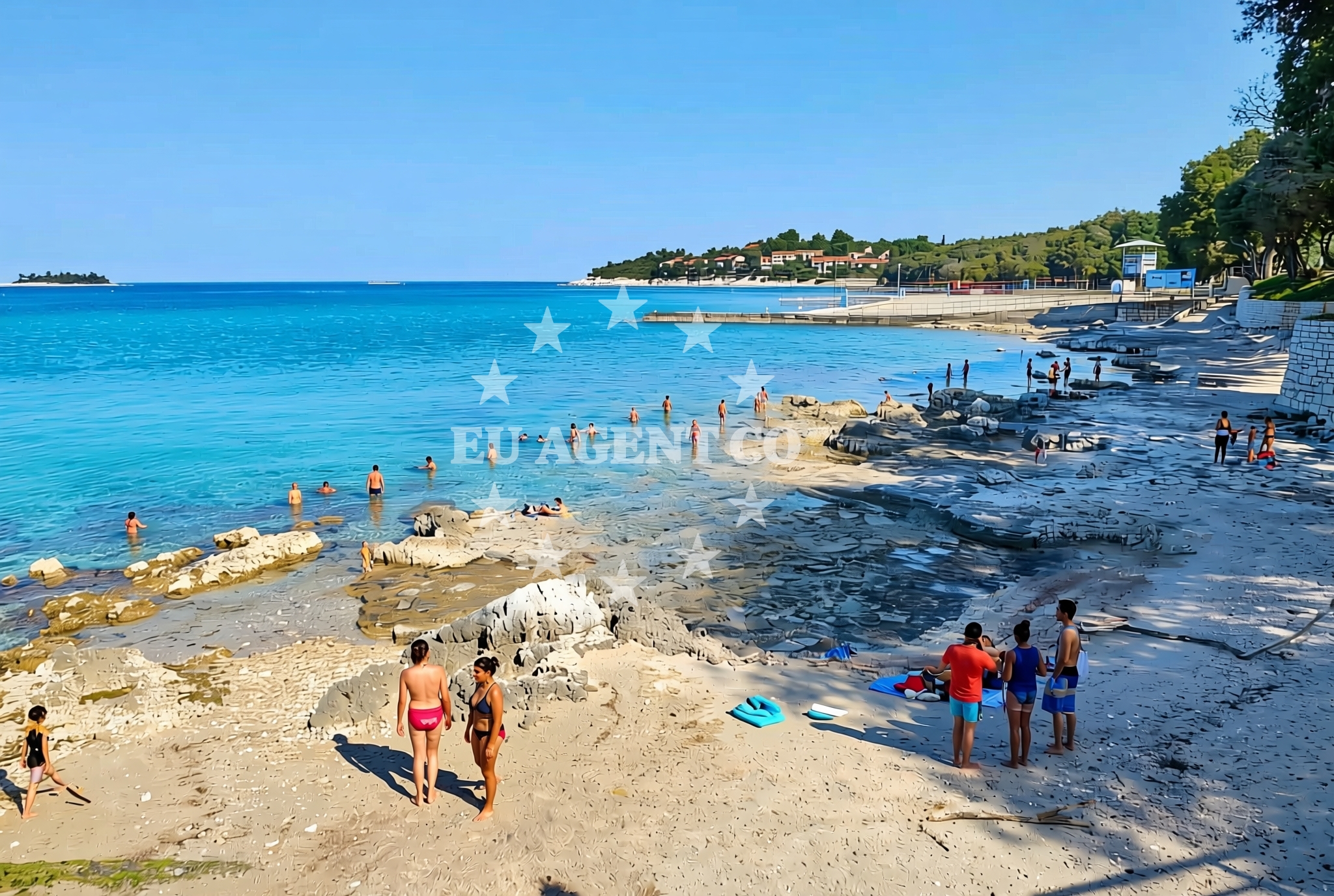 Additional view of Fresh Corner Beach in Koversada 1, Vrsar
