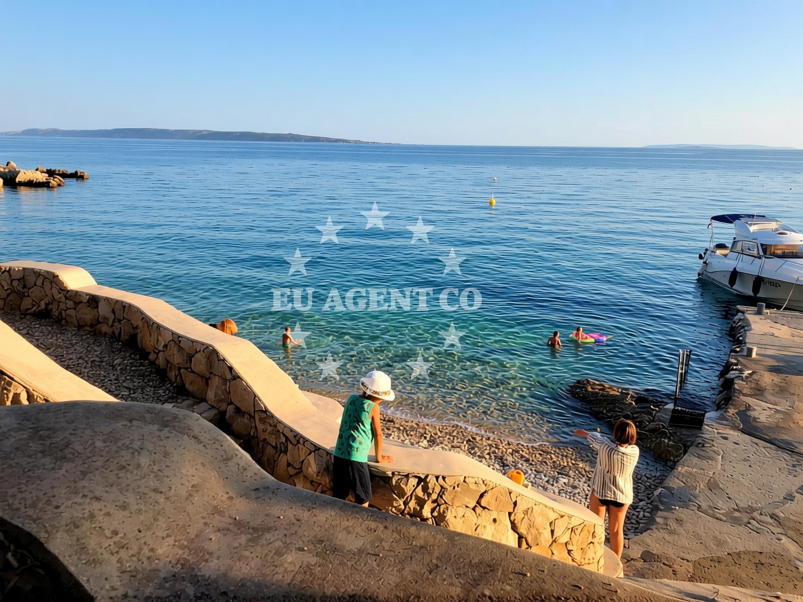 Additional view of Frkanj beach in KAMPOR 68 B,E,F,G Apartments, Rab