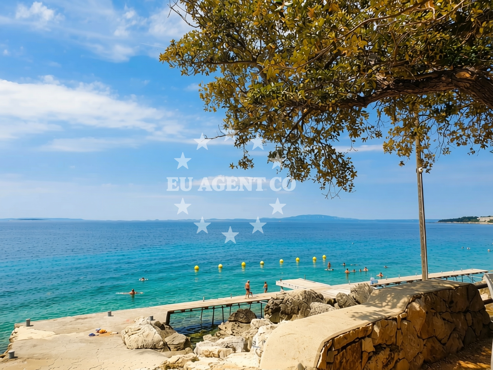 Additional view of Frkanj beach in KAMPOR 68 B,E,F,G Apartments, Rab